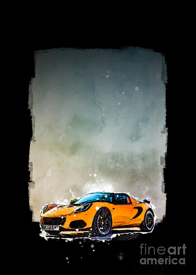 Car Painting - SMK004599 Vehicle 2016 Lotus Elise Cup 250 by Marietta Beatty