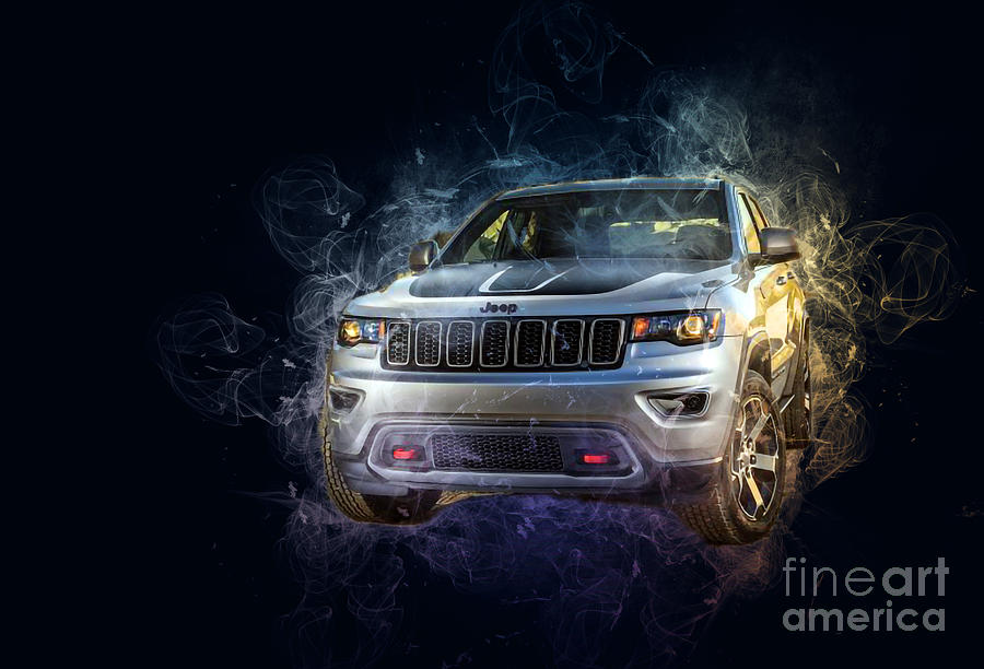 SMK00587 Jeep Grand Cherokee Trailhawk Nyias Suv Drawing by Marietta ...