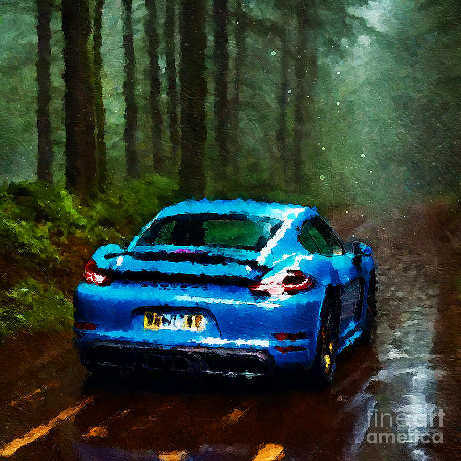 SMK008715 2020 Porsche 718 Cayman GT4 Painting by Marietta Beatty ...