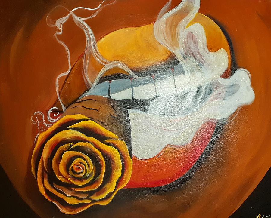 Smoke and Flourish  Painting by Femme Blaicasso