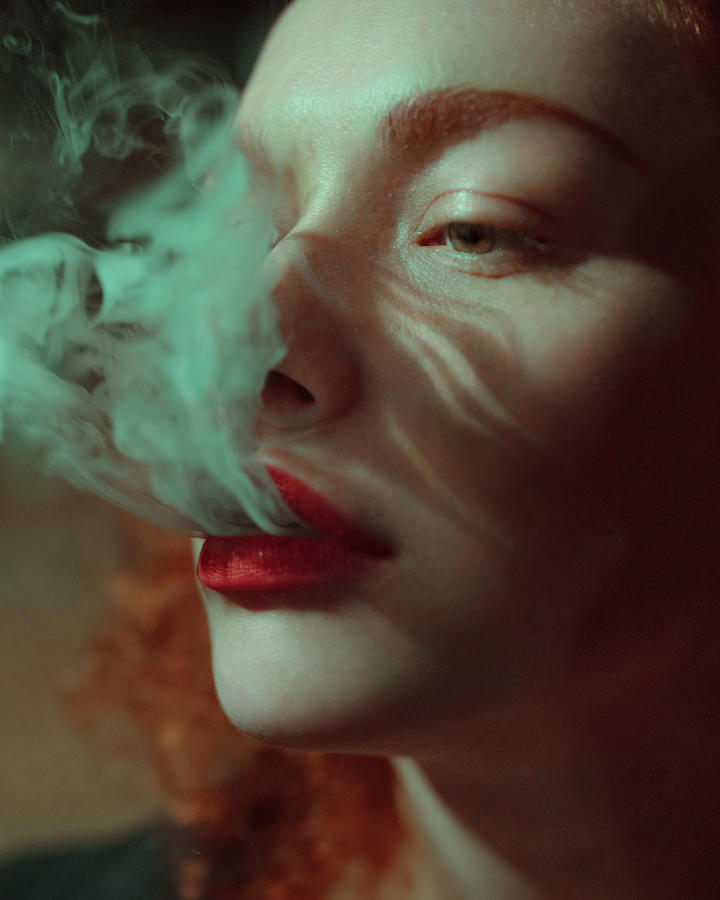 Portrait Photograph - Smoke by Anka Zhuravleva