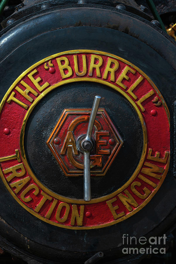 Smoke box door, restored 1921 Burrell steam road built in