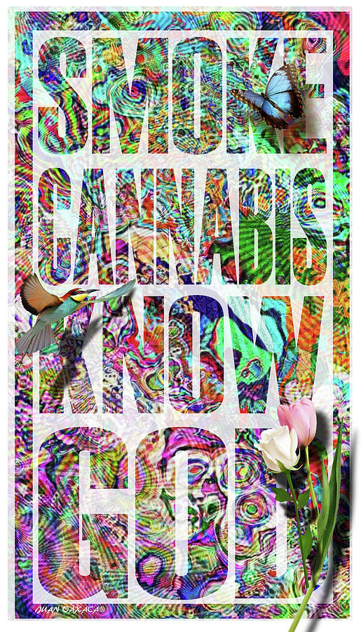 Smoke Cannabis Digital Art by J U A N - O A X A C A