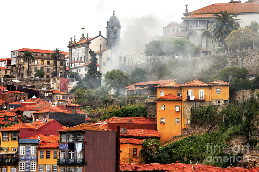 Smoke in Oporto Portugal Photograph by John Rizzuto