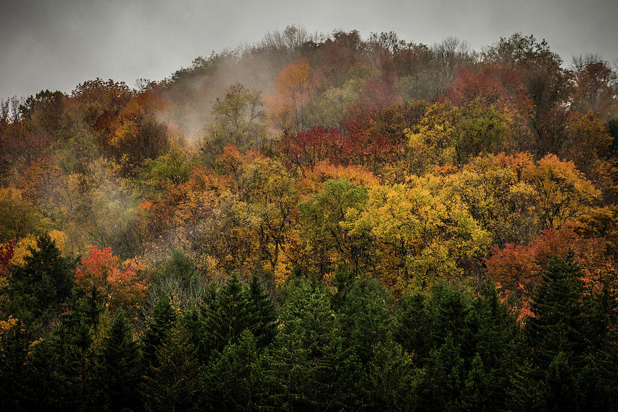 Smoke on the mountains Photograph by Allison Schanbacher - Fine Art America