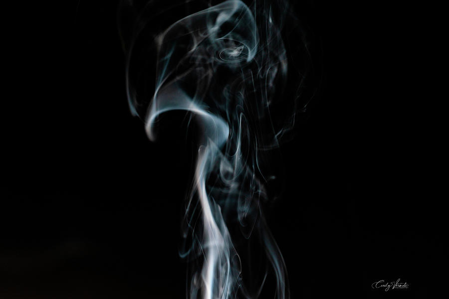 Abstract Photograph - Smoke Trail One by Cecily Vermote
