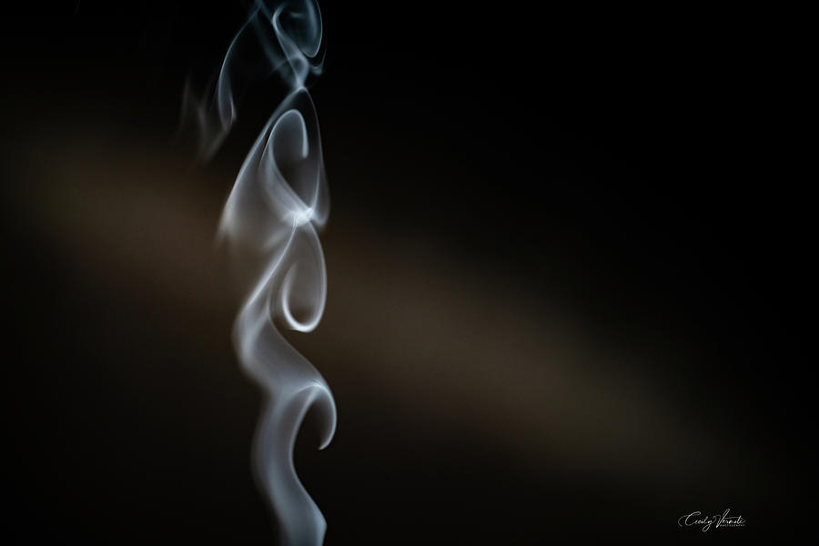 Abstract Photograph - Smoke Trail Two by Cecily Vermote