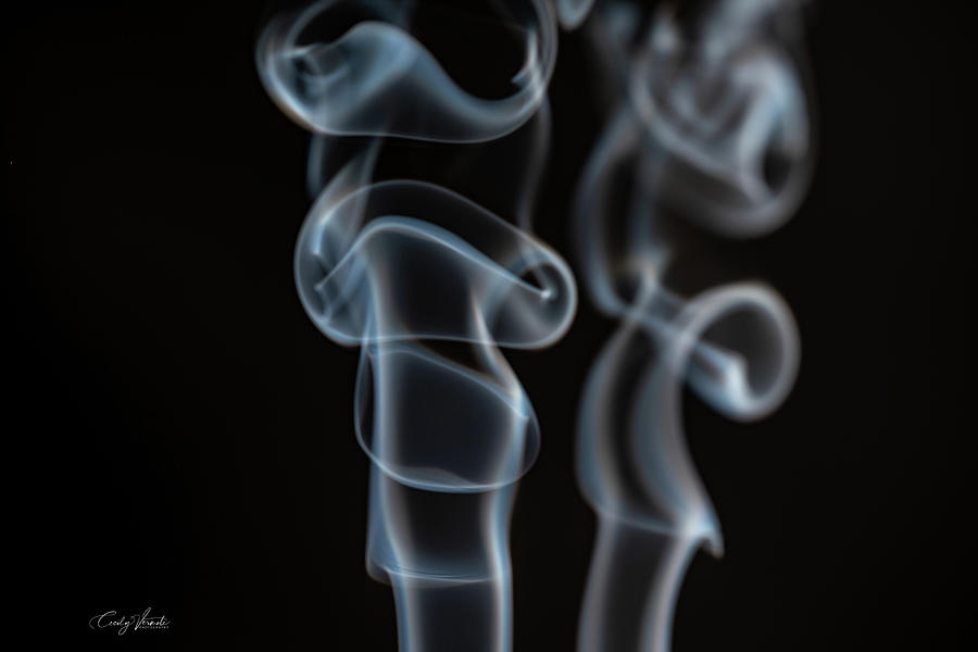 Abstract Photograph - Smoke Trails Nine by Cecily Vermote