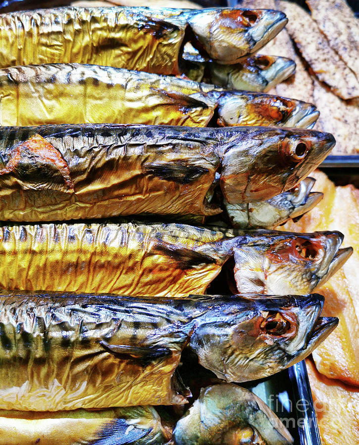 smoked mackerel background from Cork market  Photograph by Ariadna De Raadt