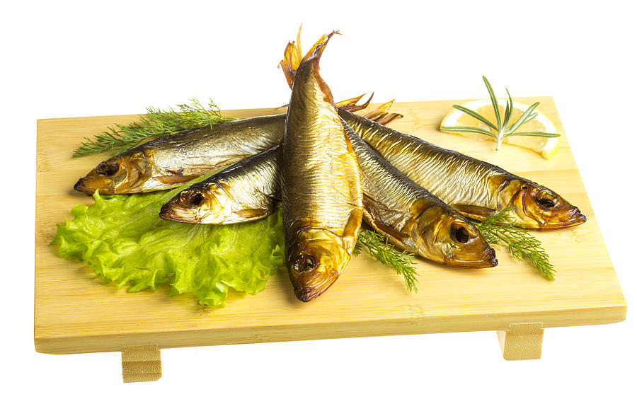 Smoked sprat - appetizing snack Photograph by AndreySt