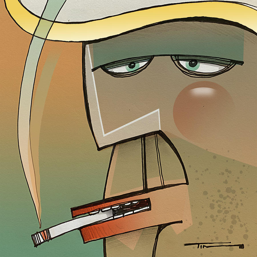 Smoker Guy Digital Art by Tim Nyberg