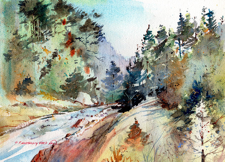 Smokey Mountain Gorge Painting by P Anthony Visco
