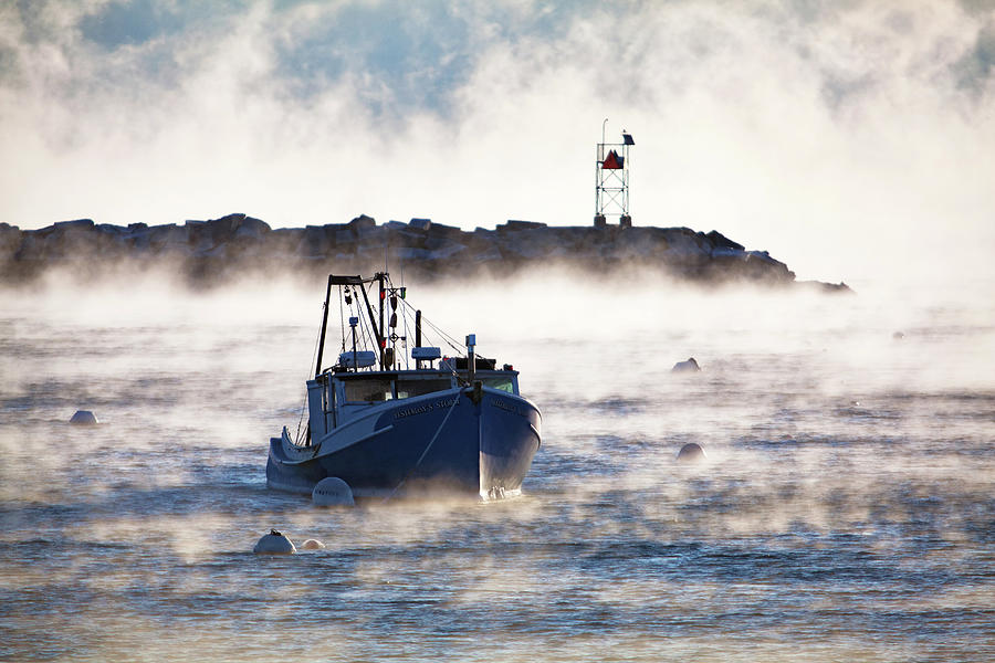 Smokey Rye Harbor Photograph by Eric Gendron