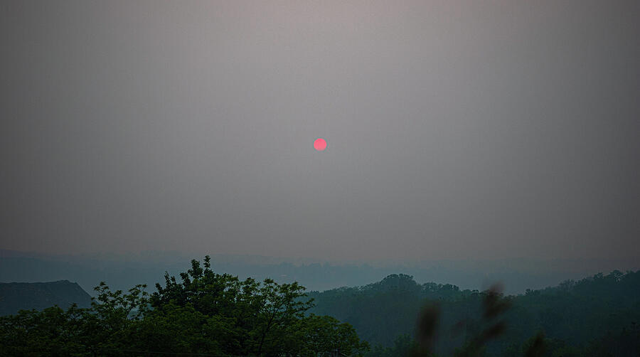 Smokey Sunset Photograph by John Morzen Smokey Sunset Photograph by John Morzen
