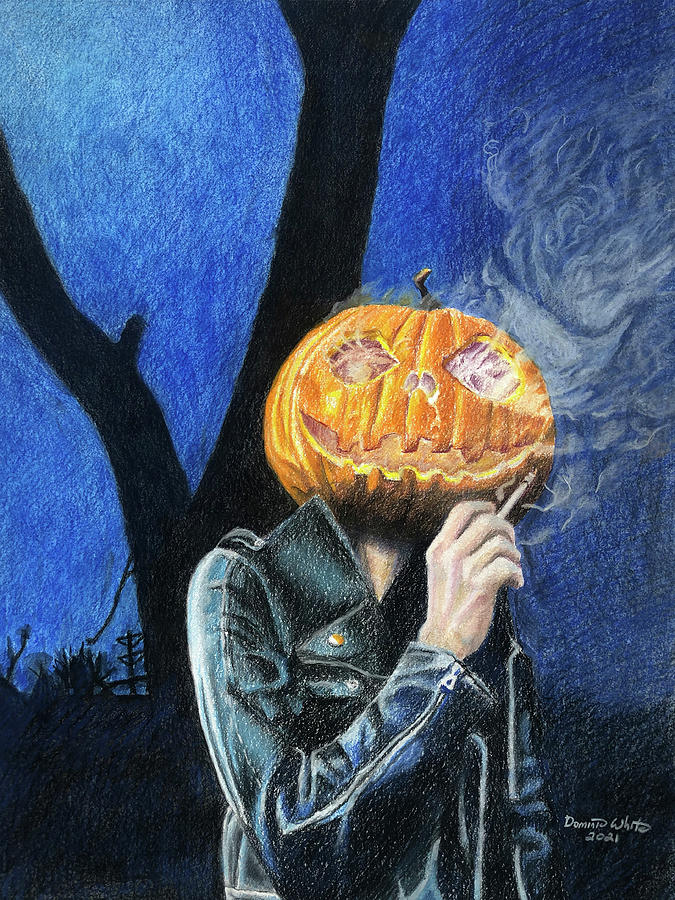 The Headless Biker Pastel by Dominic White
