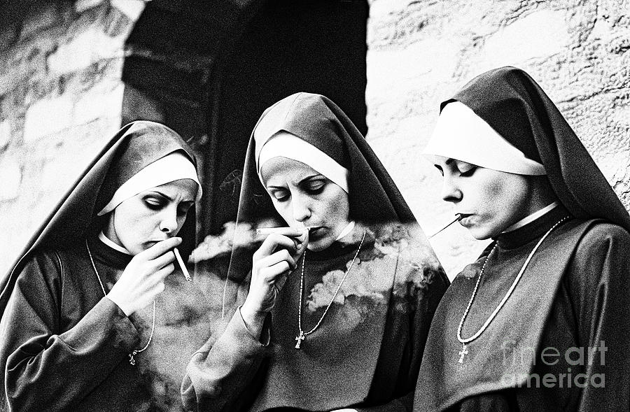 Smoking Nuns Photograph by Mindy Sommers