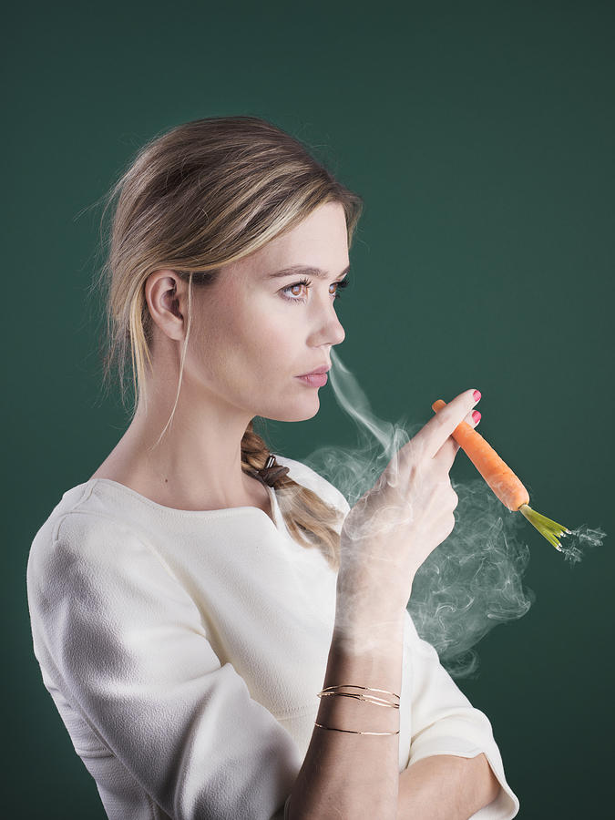 Smoking woman Photograph by © Guillaume Dutreix