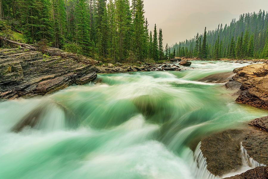 Smoky Canadian Rockies Photograph by Yves Gagnon - Fine Art America