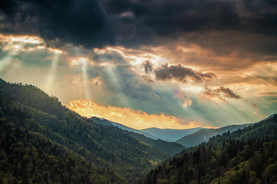 Smoky Mountain Drama Photograph by Andrew Soundarajan