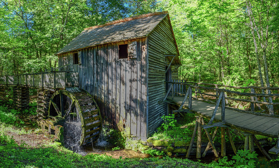 Smoky Mountain Memories at the Old Mill Photograph by Marcy Wielfaert