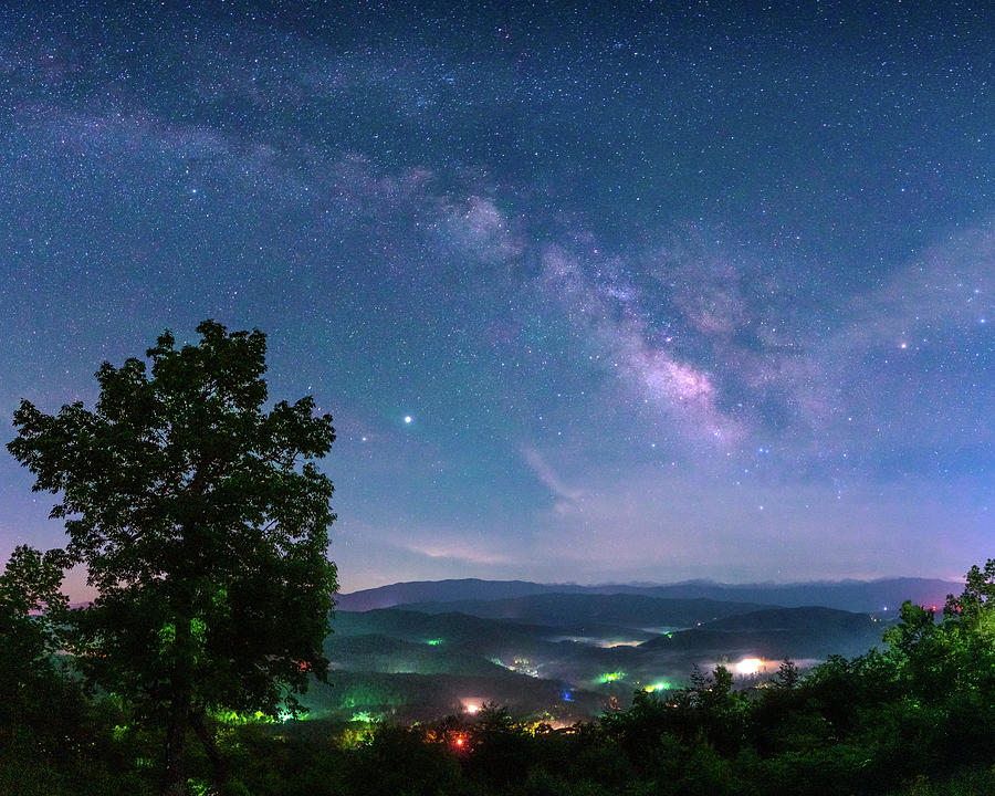 Smoky Mountain Milky Way Photograph by Darrell DeRosia