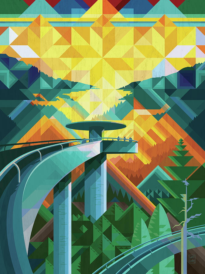 Mountain Digital Art - Smoky Mountain National Park by Garth Glazier