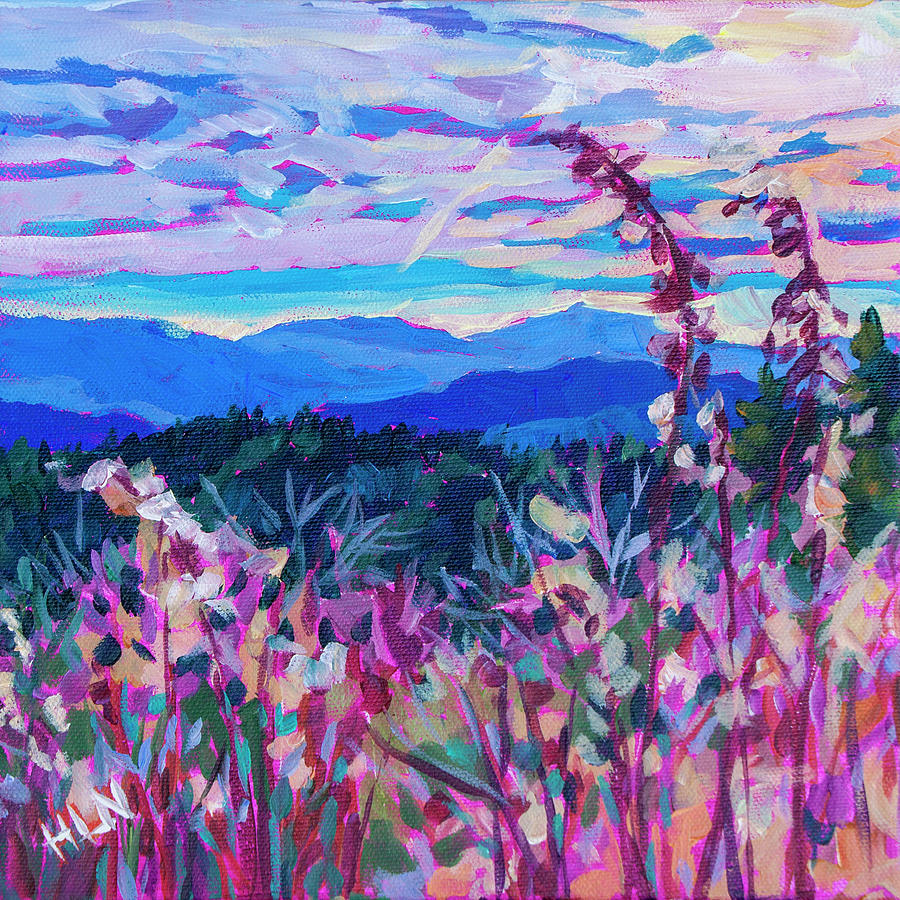 Smoky Mountain Study 3 Painting by Heather Nagy