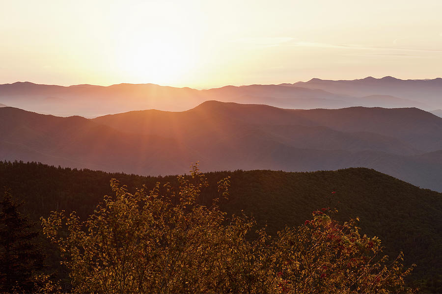 Mountain Photograph - Smoky Mountain Sunrise by Nathan Kenn