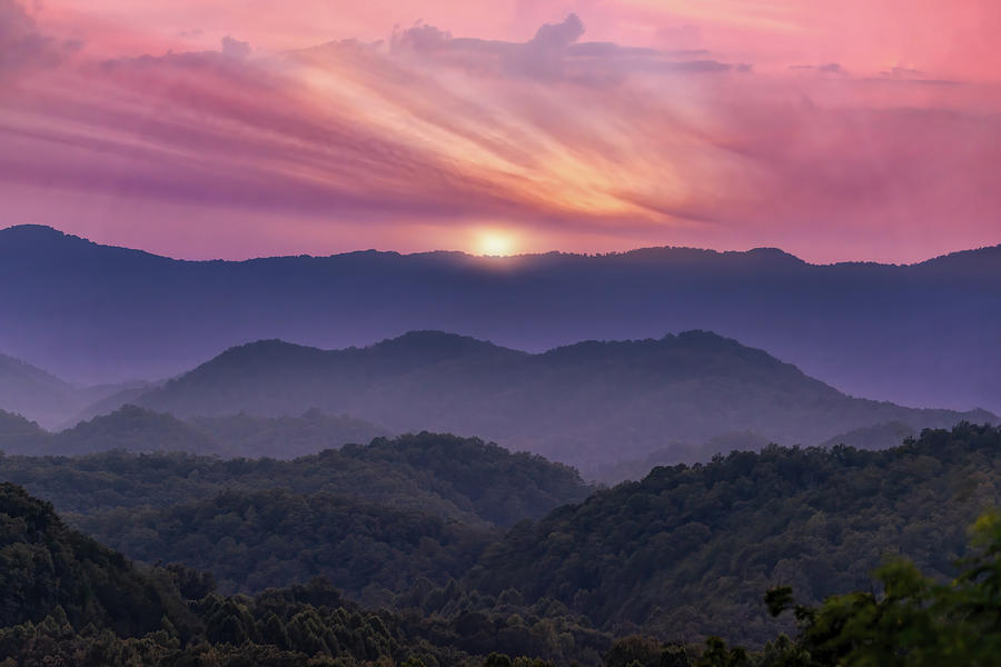 Smoky Mountain Sunset II Photograph by Martina Abreu