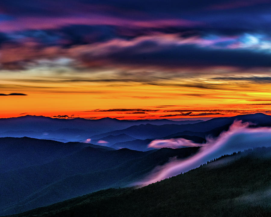 Smoky Mountain Sunset Photograph by Kenneth Everett
