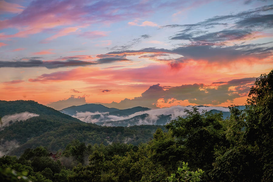 Smoky Mountain Sunset Photograph by Martina Abreu