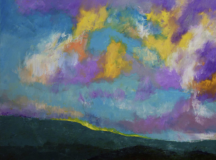 Smoky Mountain Sunset Painting by Michael Creese