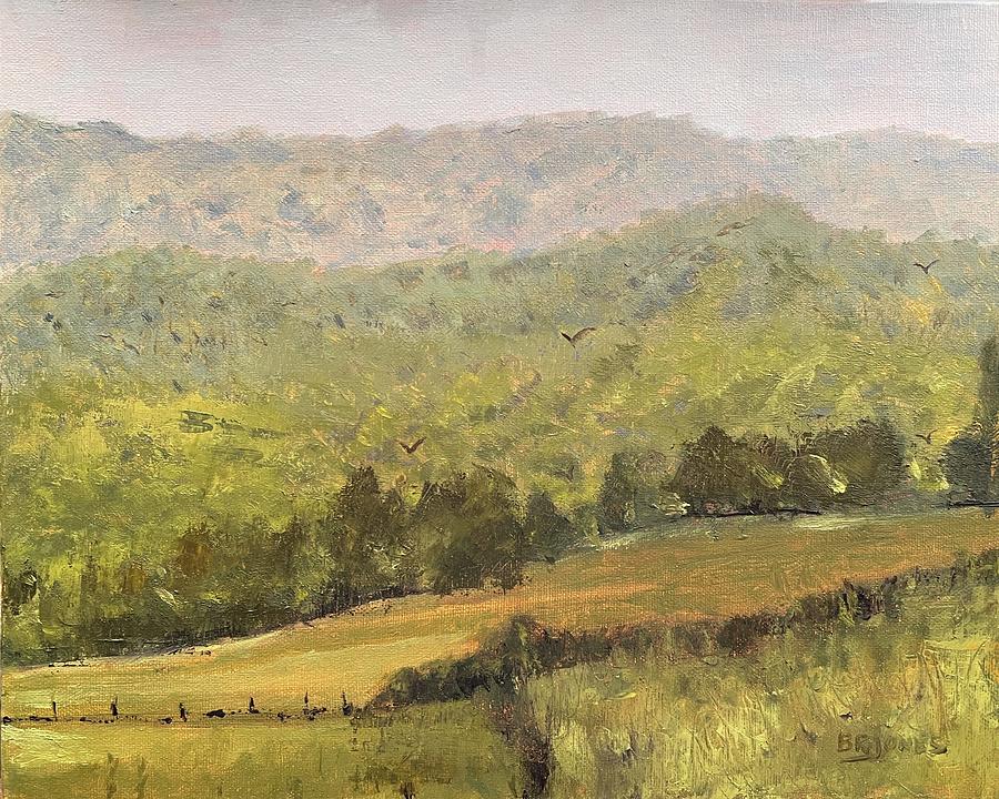Smoky Mountain Valley View Painting by Barry Jones