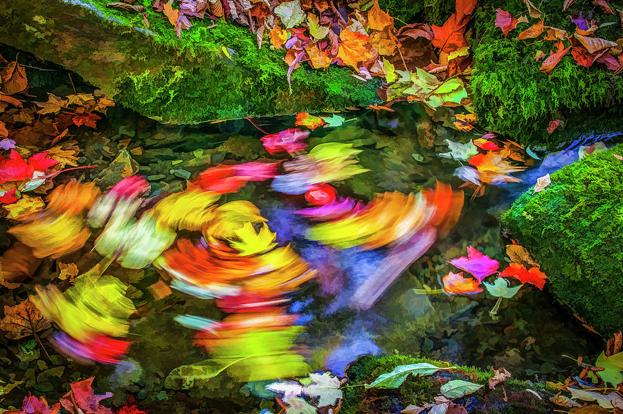 Fall Photograph - Smoky Mountain Whirlpool by Rich Franco