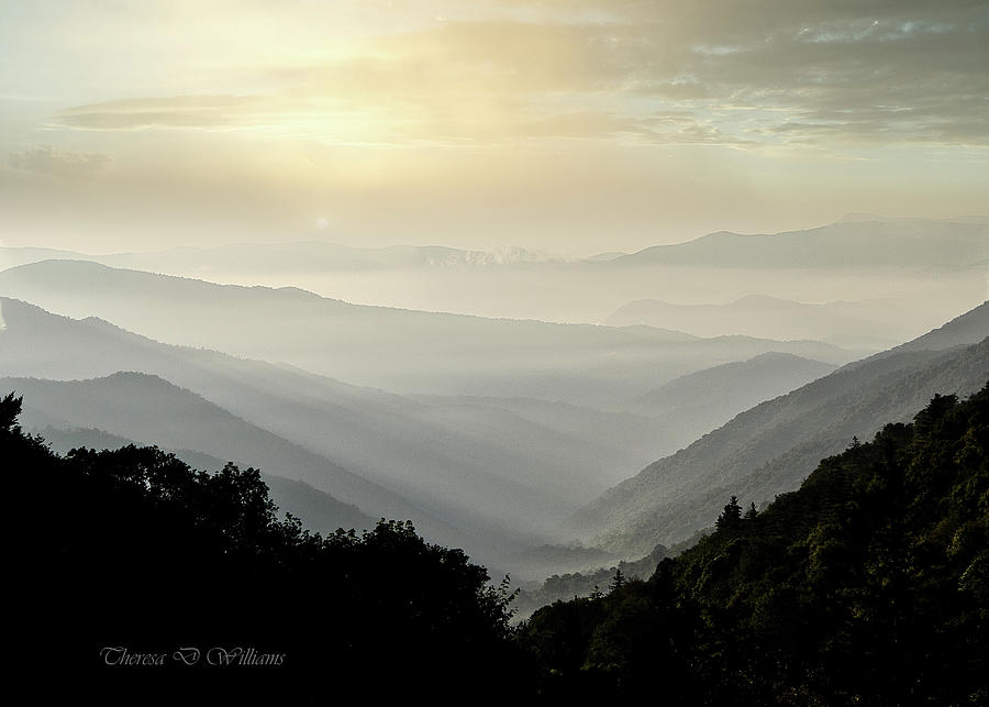 Smoky Mountains, First light Photograph by Theresa D Williams