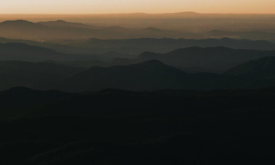 Smoky Mountains Landscape Sundown Photograph by Dan Sproul