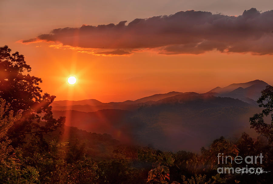 Smoky Mountains Starburst Photograph by Theresa D Williams