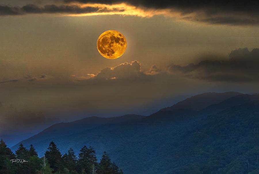 Smoky Mountains Sturgeon Moon Photograph by Theresa D Williams