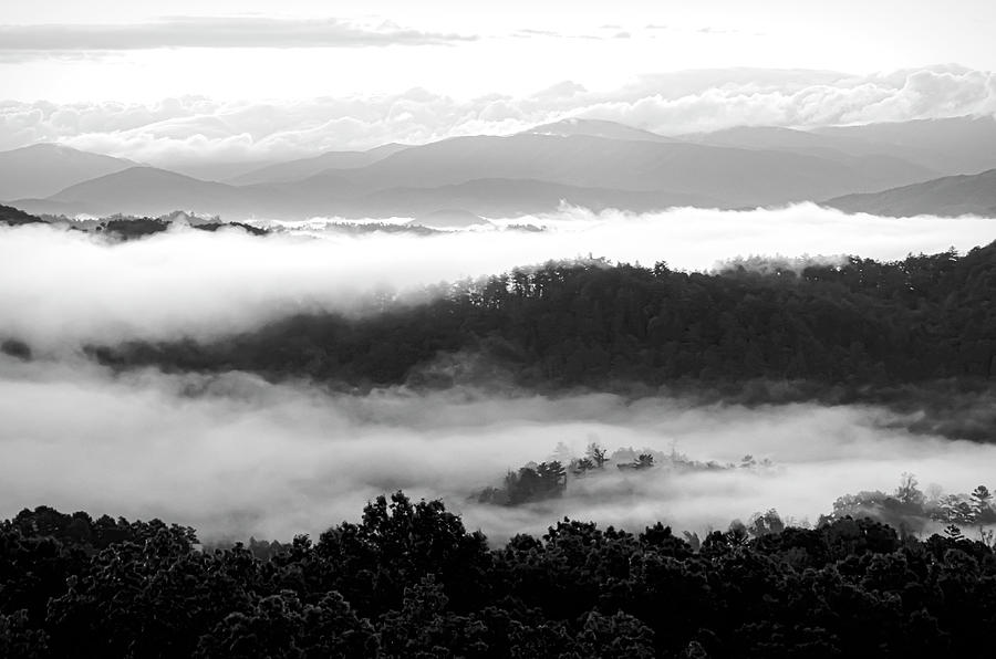 Smoky Mountains Sunrise Photograph by Karen Cox