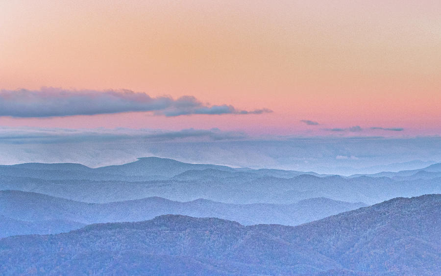 Smoky Mountains Twilight Color Photograph by James Woody
