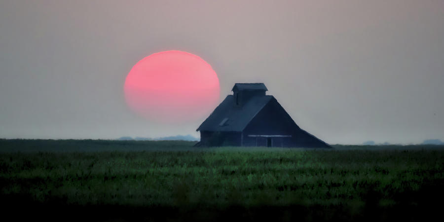 Smoky Summer Sunset Photograph by Penny Meyers