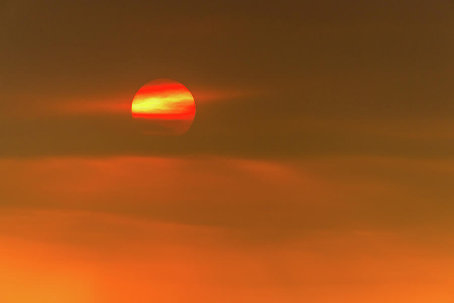 Smoky Sunset 14 Photograph