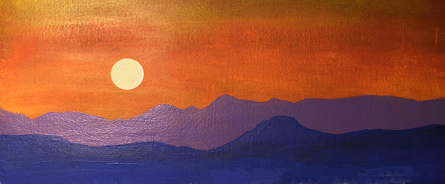 Smoky Sunset Painting by Carl Bandy