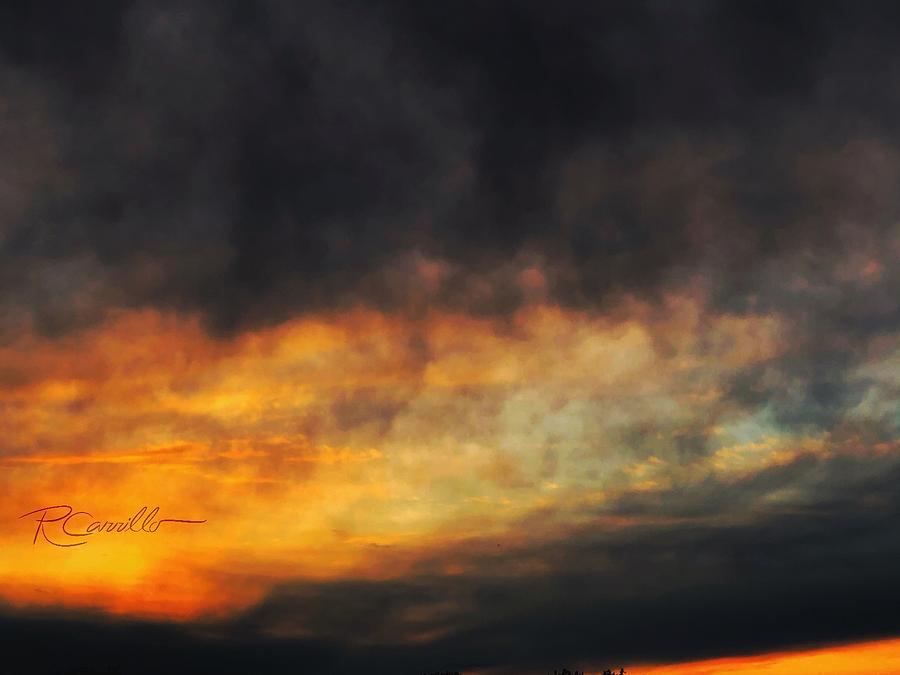 Smoky Sunset Photograph by Ruben Carrillo