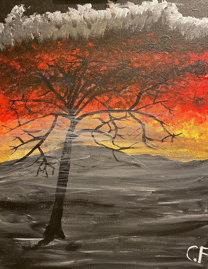 Smoky Tree Painting by Connor Fogal - Fine Art America