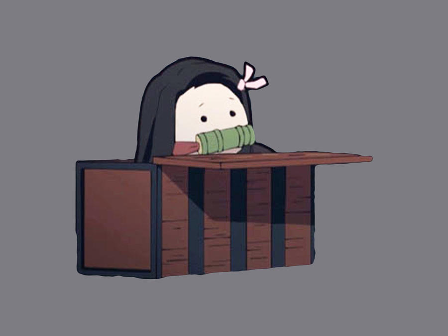 Smol Nezuko In Box Painting by Thompson Dominic | Pixels