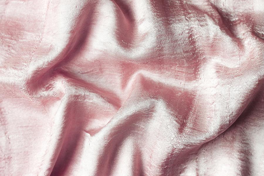 Smooth elegant pink silk can use as background Photograph by Yulia Naumenko
