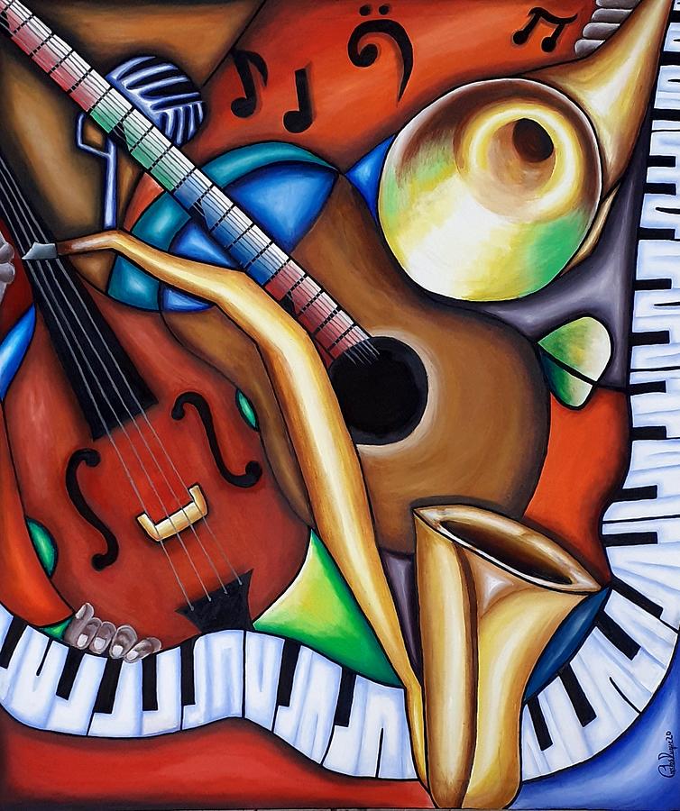 Smooth Jazz Painting by Carlos Duque - Fine Art America