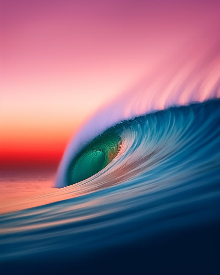 Smooth Modern Wave Photograph by Joey Waves - Fine Art America