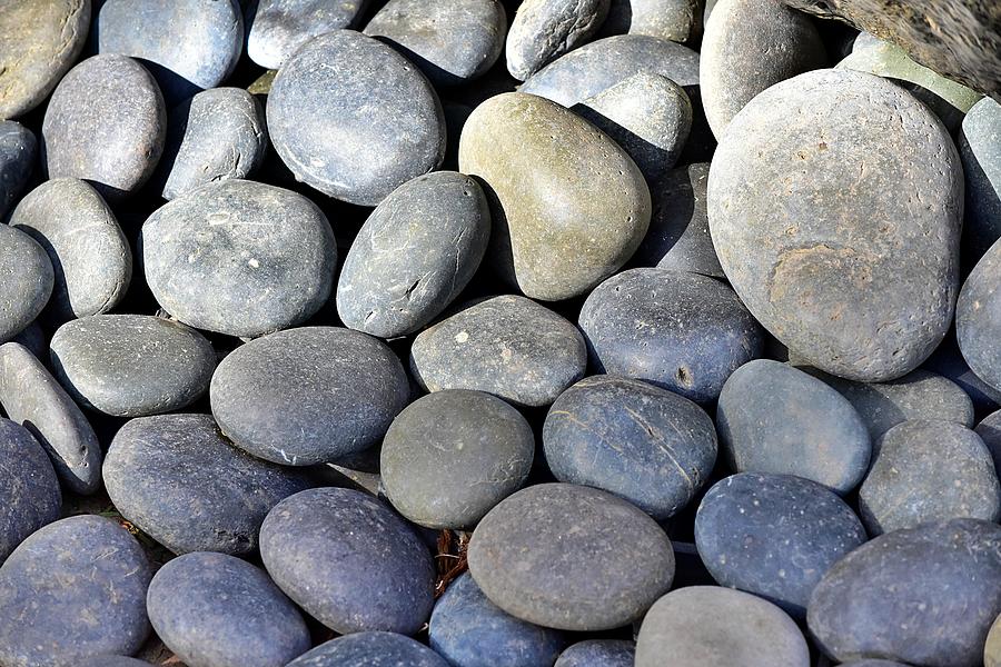 Smooth river rock stones Photograph by Raeann Davies Fine Art America